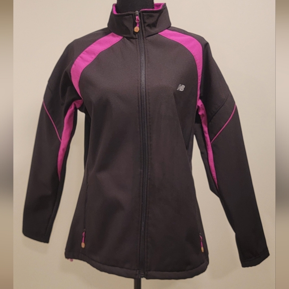 New Balance Jackets & Blazers - Women's Black and Pink Jacket